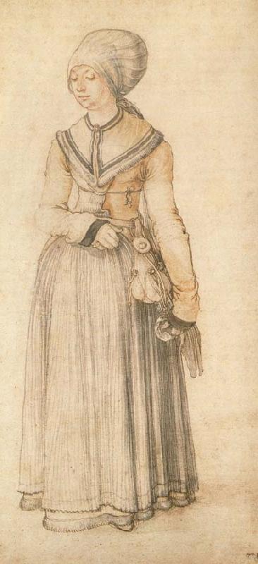 Albrecht Durer A Nuremberg Lady in Everyday oil painting image